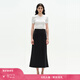 Fabrique夜鶯黑長(cháng)絨棉高腰魚(yú)尾半裙2025春季新品 黑色 M