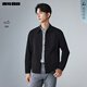 利郎男裝休閑夾克男外套薄款春季26新款短款翻領(lǐng)商務(wù)休閑夾克外套 黑色（G6CFY0012Y） 2XL 180/96A