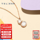 謝瑞麟（TSL）新年禮物18k金項鏈白貝母甜心葫蘆女款彩金鎖骨鏈64067