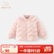 班喜迪【三防】女童羽絨服秋冬款2025新款兒童輕薄保暖內膽寶寶冬季童裝 粉色 110 充絨量：42g