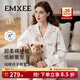 嫚熙（EMXEE）夏季薄款純棉孕婦哺乳睡衣月子服產(chǎn)婦熊寶甜夢(mèng)家居服套裝 熊寶甜夢(mèng) XL（適穿135-160斤）