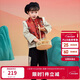 巴拉巴拉男童套裝女童裝加絨冬裝國風(fēng)新中式拜年服假兩件
