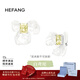 HEFANG何方珠寶白鳶尾方糖耳環(huán)銀耳飾女輕奢高級感生日情人節禮物送女友 黃鋯耳夾款/不可拆卸