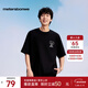 美特斯邦威T恤男女同款年秋季新款潮流印花寬松親膚透氣短袖 影黑 XL 180 100A