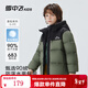 雪中飛【雙面穿】?jì)和鸾q服冬季新款男女童保暖加厚面包服拜年服外套 橄欖綠（單面穿） 160