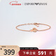EMPORIO ARMANI阿瑪尼手鏈女 LOVE系列環(huán)環(huán)相扣手鏈 生日禮物送女友EGS2892221