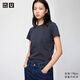 優(yōu)衣庫合作款/女裝圓領(lǐng)T恤/短袖483456 69 藏青色 L
