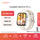 華為（HUAWEI）WATCH FIT 4 智能運動(dòng)手表 超輕薄大屏 潮流運動(dòng) 長(cháng)續航 藍牙通話(huà) 運動(dòng)手表 悅動(dòng)白 氟橡膠表帶