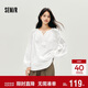 森馬（Semir）長(cháng)袖襯衫女流蘇刺繡波西米亞風(fēng)2025秋白色寬松袖襯衣10A525105001