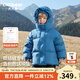 齊齊熊（ciciibear）[90絨子三防蓄熱]齊齊熊男童羽絨服女寶寶冬季兒童保暖加厚面包服 煙雨藍-升級90%絨子 100 【充絨量短款88.3g/長(cháng)款132g