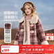 ASK JUNIOR兒童毛絨外套25冬季中大童仿羊羔毛短款上衣女童保暖毛領(lǐng)抓絨衣