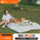 牧高笛（MOBIGARDEN）野餐墊 戶(hù)外露營(yíng)公園野餐可機洗便攜防潮墊180 EX19663003 暖沙色