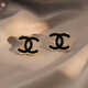 DRTE字母耳環(huán)ins網(wǎng)紅氣質百搭耳飾輕奢小眾感耳釘女百搭 201黑色