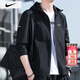 耐克（NIKE）外套男士 25冬季新款運動(dòng)服裝梭織連帽防風(fēng)衣訓練健身服透氣夾克 拒水面料/輕盈耐穿/曬圖退10/建議拍大一碼 L 【175】體重130~150斤左右