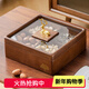 森物社實(shí)木干果盒果盤(pán)零食盤(pán)干果盤(pán)糖果盒家用客廳水果盤(pán)子干果收納盒 單層干果盤(pán)26*26*10.5cm