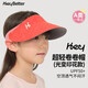 HeyBetter兒童防曬帽UPF50+無(wú)頂遮陽(yáng)帽遮臉?lè )里L(fēng)防紫外線(xiàn)男女童光變草莓帽