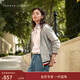 Tommy Hilfiger26春夏新款女裝純棉休閑通勤運動(dòng)拼色條紋連帽開(kāi)衫衛衣外套