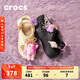 CROCS卡駱馳貝雅云彩暖棉洞洞鞋|208708 黑色-001 39(250mm) 