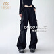 莫代爾工裝褲子女2026春夏新款高腰顯瘦傘兵沖鋒褲戶(hù)外運動(dòng)闊腿休閑褲女