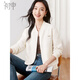 初申春秋休閑短外套女純色設計感簡(jiǎn)約上衣S63D181