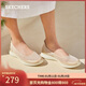 斯凱奇（Skechers）女鞋秋季淺口單鞋舒適平底一腳蹬懶人鞋輕便休閑鞋104199