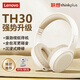 聯(lián)想（Lenovo）熱評20w+無(wú)線(xiàn)耳機頭戴式藍牙耳機電腦游戲降噪跑步運動(dòng)音樂(lè )網(wǎng)課耳麥適用蘋(píng)果華為升級款TH30米白