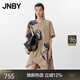 JNBY/江南布衣25春夏新品郁金香連衣裙A型寬松短袖圓領(lǐng)5P3G14440 269/綠卡其 XS