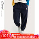 純一良品（CUNYI）童裝男童針織長(cháng)褲兒童褲子春秋裝新款中大童撞色休閑褲 藏青 150 cm