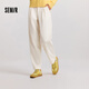 森馬（Semir）【休閑褲福袋】休閑褲男長(cháng)褲冬季時(shí)尚褲子百搭潮流褲子休閑褲子 B款（女款）-奶白 L
