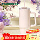 星巴克（Starbucks）晶粉不銹鋼保溫杯900ml冰霸杯咖啡杯泡茶杯吸管杯男女送禮