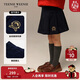 Teenie Weenie Kids 小熊童裝26年新款女童學(xué)院燈芯絨A版百褶裙 藏青色 150cm