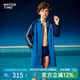 WATERTIME兒童游泳浴袍斗篷運動(dòng)便捷吸水保暖春秋浴巾外套青少年訓練泳衣 競速星鯊藍 120/60【合適115-125CM身高】衣長(cháng)79cm