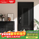 歐帝樂(lè )（OUDILE）甲級通風(fēng)防盜門(mén)入戶(hù)門(mén)+加厚鋅合金透氣通風(fēng)門(mén)窗門(mén)中門(mén)子母門(mén)+指紋智能鎖 全自動(dòng)智能鎖 2050*860/960