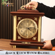BYLURE品牌中式復古座鐘客廳面臺式坐鐘高檔擺件擺放式實(shí)木高端銅鐘表 黃銅實(shí)木【德國機芯】