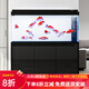 森森（SUNSUN）2026年新品森森魚(yú)缸客廳超白玻璃水族箱招財家用底濾免換水魚(yú)缸 鋼琴黑（升級底濾/超白玻璃/無(wú)極調光） 靠墻款長(cháng)150*寬42*缸高72/柜高80cm