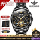 歐品客瑞士認證名表十大品牌手表男士全自動(dòng)機械表男表夜光防水男士手表 升級版 3186鋼帶全黑 免費刻字 終身質(zhì)保