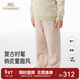 英氏（YEEHOO）【商場(chǎng)同款】?jì)和澴忧锒蓍e百搭女童長(cháng)褲新款時(shí)尚卡其褲子 卡其色 90 cm