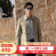 雅戈爾（YOUNGOR）風(fēng)衣男翻領(lǐng)單風(fēng)衣錦綸耐穿舒適透氣男士上衣外套 卡其 XL 180/100A