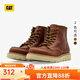 卡特卡特新品女士戶(hù)外經(jīng)典彩色女靴牛皮高幫休閑鞋馬丁靴 深棕色  38 