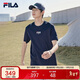 FILA斐樂(lè )官方短袖T恤男2025年夏季時(shí)尚純棉圓領(lǐng)透氣男士運動(dòng)t恤針織衫