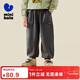 迷你巴拉男女童褲子秋可調節寬松兒童束腳褲彈力休閑長(cháng)褲2025新品