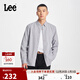 Lee標準版日常簡(jiǎn)約翻領(lǐng)小Logo男長(cháng)袖襯衫休閑潮流