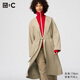 優(yōu)衣庫合作款/女裝無(wú)領(lǐng)長(cháng)大衣483761 31 米色 M