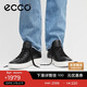 愛(ài)步（ECCO）【60周年款】系帶簡(jiǎn)約牛皮休閑板鞋男 柔酷582404 黑色40
