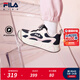 斐樂(lè )FILA 兒童童鞋跑步鞋2025年冬季新款男女小童旋鈕扣運動(dòng)鞋子 傳奇藍/香雪白-NW 32