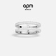 APM Monaco密鑲雙層戒指女幾何簡(jiǎn)約前衛指環(huán)送女友 密鑲雙層戒指 52碼（建議買(mǎi)大一碼）
