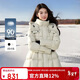 秋水伊人休閑簡(jiǎn)約連帽羽絨服2025年冬季新款氣質(zhì)通勤抽繩保暖外套