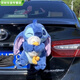卡通玩偶汽車(chē)尾部掛件車(chē)外玩偶車(chē)載毛絨玩具后備箱摩托擺件公仔 史迪仔抱鴨鴨車(chē)尾掛件裝飾卡扣