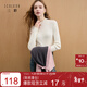 三彩2025冬季新款半高領(lǐng)針織衫打底衫修身長(cháng)袖內搭套頭M