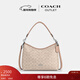 蔻馳（COACH）奧萊女士女包經(jīng)典標志LAUREL 31號流浪包單肩包斜挎包腋下包禮物 SV/沙黃色/灰褐色